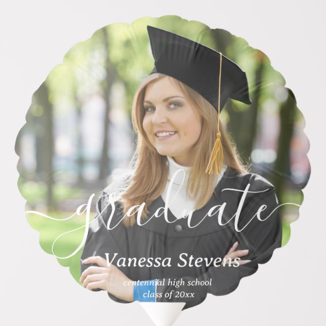 Custom Photo Graduation  Balloon (Front)
