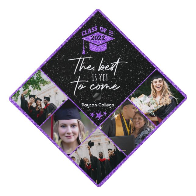 Custom Photo Graduation Cap Topper (Front)