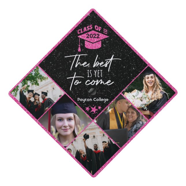 Custom Photo Graduation Cap Topper (Front)