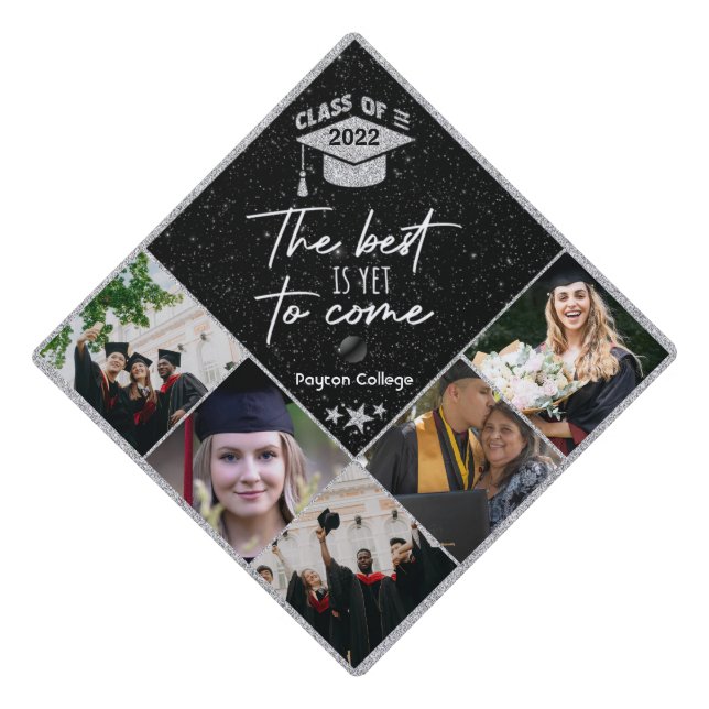 Custom Photo Graduation Cap Topper (Front)