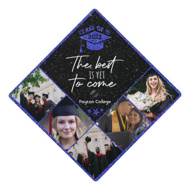 Custom Photo Graduation Cap Topper (Front)