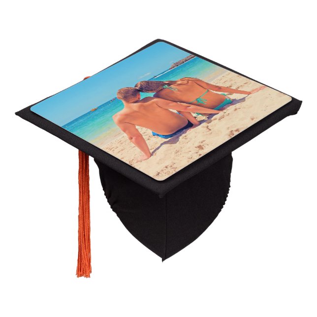 Custom Photo Graduation Cap Topper Your Photos (Angled)