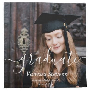Custom Photo Graduation Cloth Napkin