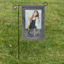Custom Photo Graduation Garden Flag