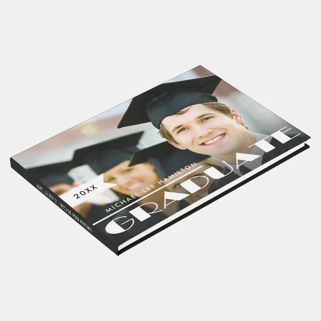 Custom Photo Graduation Guest Book Zazzle