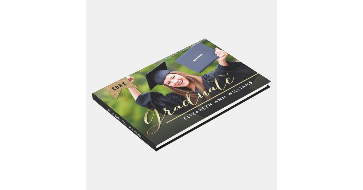 Custom Photo Graduation Guest Books Zazzle