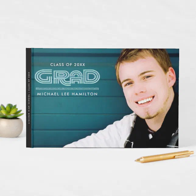 Custom Photo Graduation Guest Books | Zazzle