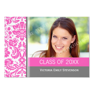 Pink Graduation Invitations & Announcements | Zazzle