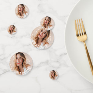Custom Photo Graduation Party Table Confetti
