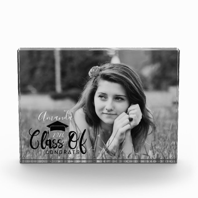 Custom photo graduation plaque (Front)