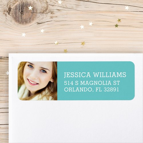 Custom Photo Graduation Return Address Label