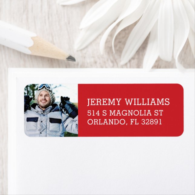 Custom Photo Graduation Return Address Label (Insitu)