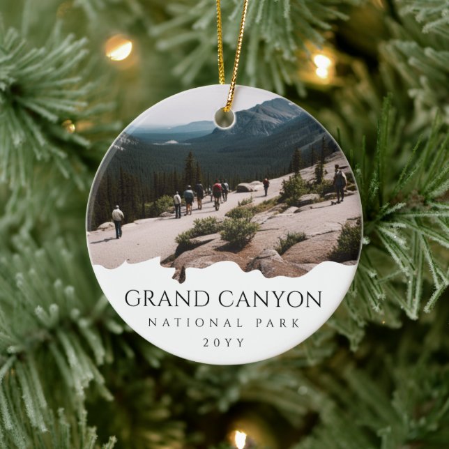 Custom Photo Grand Canyon National Park Arizona Ceramic Ornament (Tree)