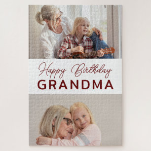 Custom Photo Grandma Birthday Jigsaw Puzzle