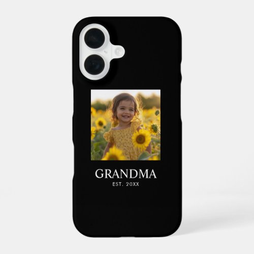 Custom Photo Grandma iPhone 16 Case