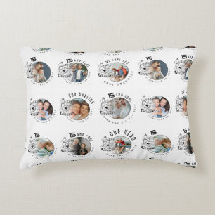Custom Photo Grandson Birthday Accent Pillow