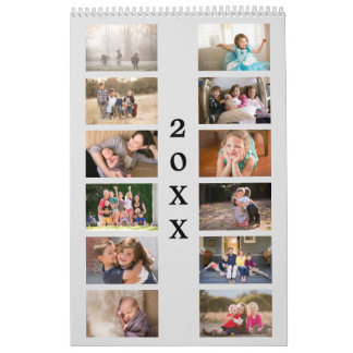 Custom Photo Grey Cover 2024 Calendar
