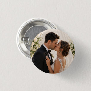 Custom Photo Groom Him Wedding Gift Personalised L Button