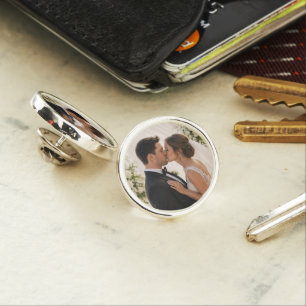 Custom Photo Groom Him Wedding Gift Personalised L Lapel Pin