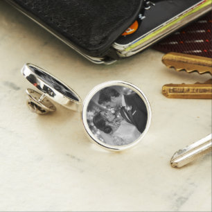 Custom Photo Groom Wedding Gift Personalized Lapel Pin