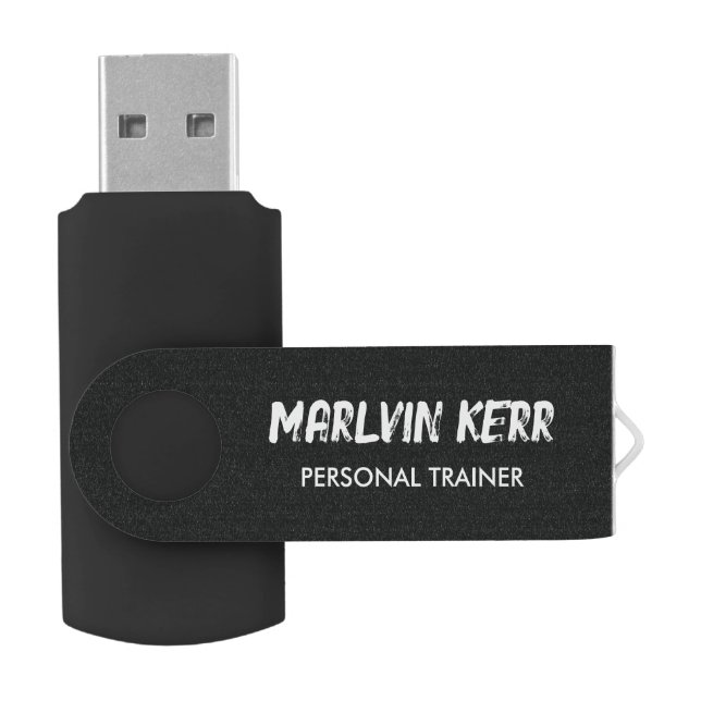 Custom photo gym gray flash drive (Opened)