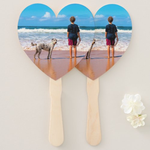 Custom Photo Hand Fan with Your Favorite Photos