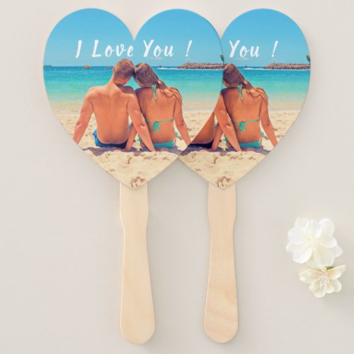 Custom Photo Hand Fan with Your Love Photos