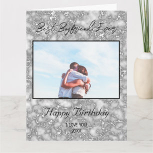 Custom Photo Happy Birthday Best Boyfrien Ever Card