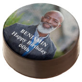 Custom Photo Happy Birthday Personalize Chocolate Covered Oreo (Angled)