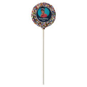 Custom Photo Happy Birthday Personalize Chocolate Covered Oreo Pop (Front)