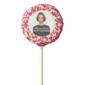 Custom Photo Happy Birthday Personalize   Chocolate Covered Oreo Pop (Zoomed)
