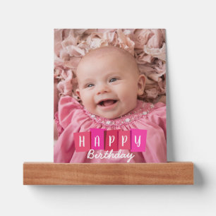 Custom Photo Happy Birthday Picture Ledge