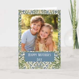Custom Photo Happy Mother’s Day floral Card