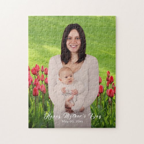 Custom Photo Happy Mothers Day Puzzle