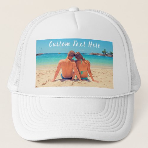 Custom Photo Hat Your Favorite Photos and Text