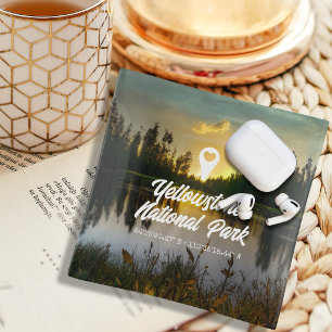 Custom Photo Heart Map Marker Coordinates Trinket Tray