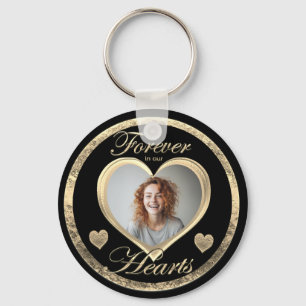 Custom Photo Heart Memorial Keychain