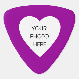 Custom Photo Heart (Pink and Black) Guitar Pick