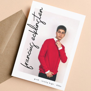 Custom Photo High School Graduation Announcement