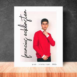 Custom Photo High School Graduation Announcement