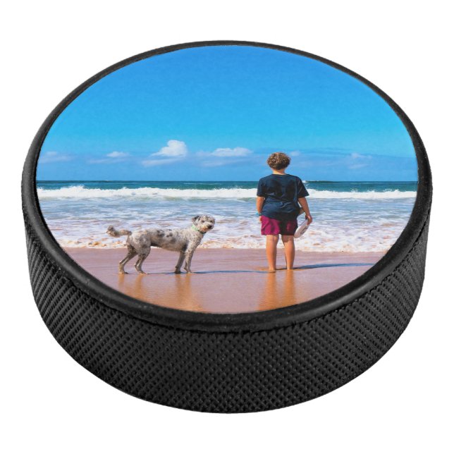 Custom Photo Hockey Puck Your Own Design (3/4)