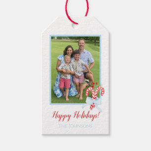 Custom Photo Holiday Gift Tags