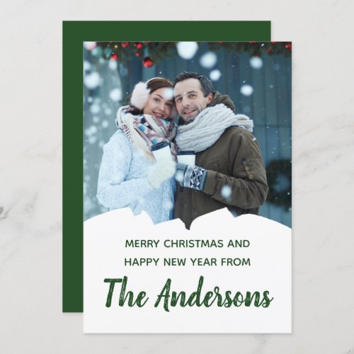 Custom Photo Holiday Your Own Message Christmas Card