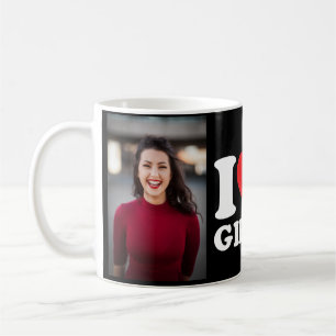 Custom Photo I Love My Girlfriend Coffee Mug