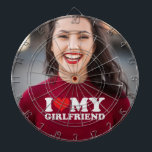 Custom Photo I Love My Girlfriend Dart Board<br><div class="desc">Custom Photo I Love My Girlfriend Dart Board</div>