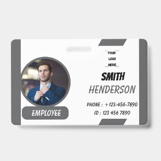 Custom Photo ID Card Badge Lanyard