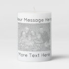 Custom photo image candle with personalized text