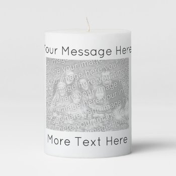Custom Photo Image Candle With Personalized Text by photoedit at Zazzle