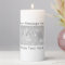 Custom photo image candle with personalized text