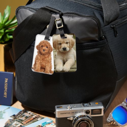 Custom photo image Double sided personalized Luggage Tag